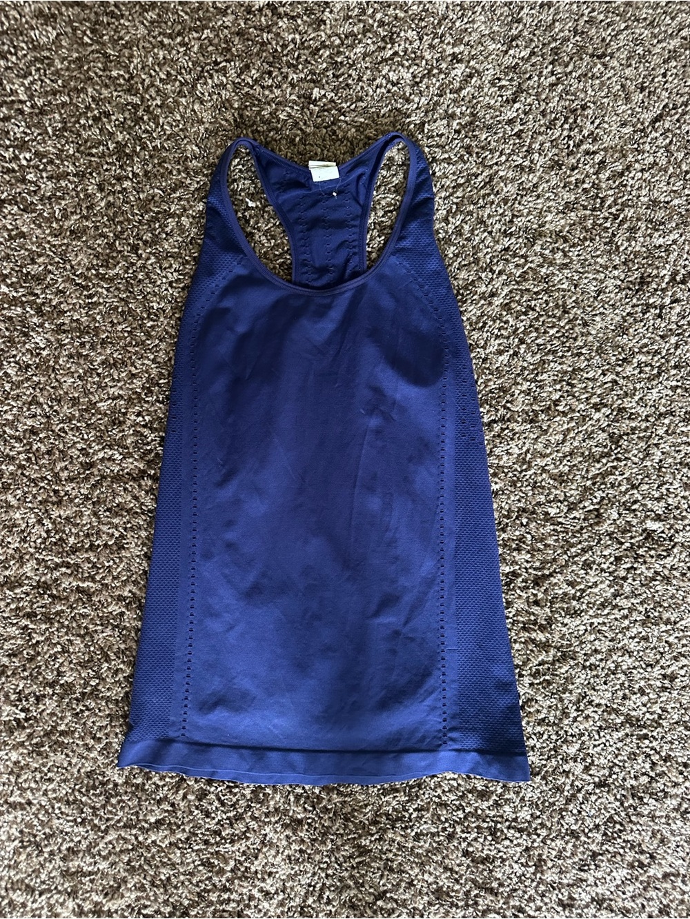 Fabletics Deep Blue Racerback Performance Tank